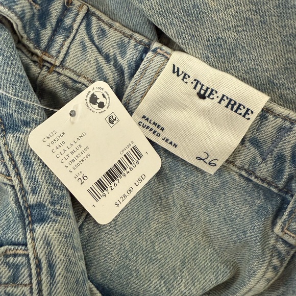 We The Free Palmer Cuffed Jean in La La Land Sz 26 - Picture 8 of 8